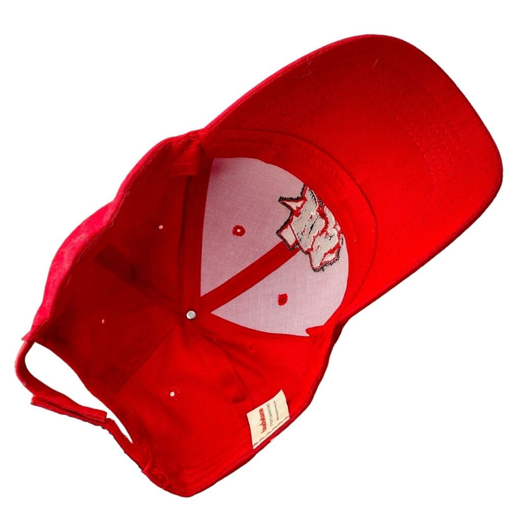 Vintag Frisco Rough Riders Baseball Cap Hat Red Texas Embroidered Adjustable - Picture 6 of 13